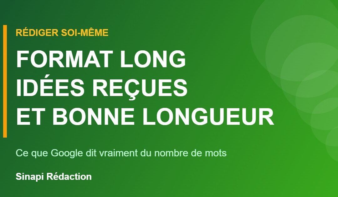 Article web format long : idées reçues et bonne longueur